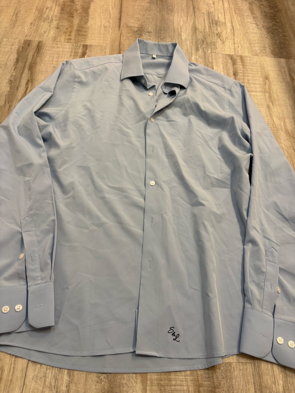 State & Liberty Men’s Light Blue Dress Shirt L